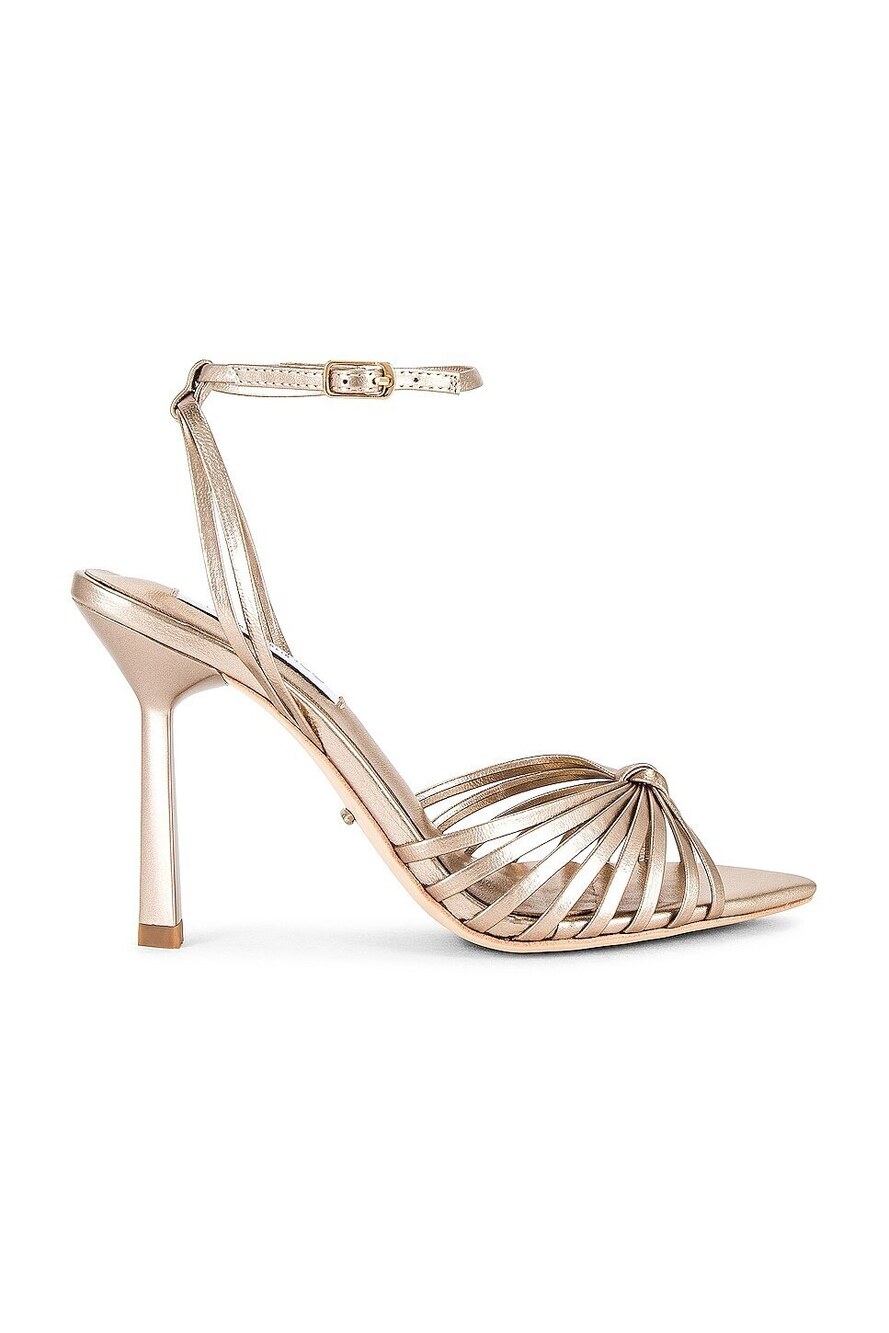 New Tony Bianco Maxos Heel in Amber Metallic metallic leather high stiletto heel